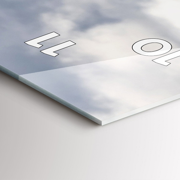 Reloj de vidrio vertical Cabra en el Valle de Aosta - espejomat.es