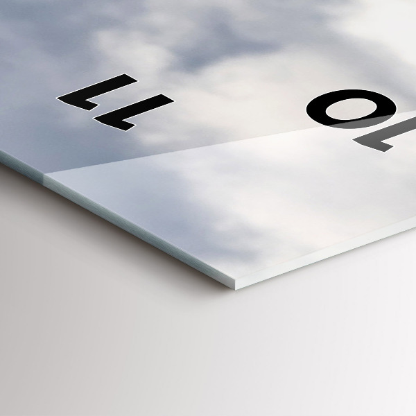 Reloj de vidrio vertical Cabra en el Valle de Aosta - espejomat.es