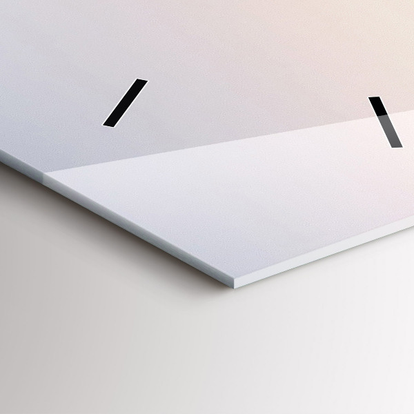 Reloj de cristal vertical Panorama de Varsovia - espejomat.es