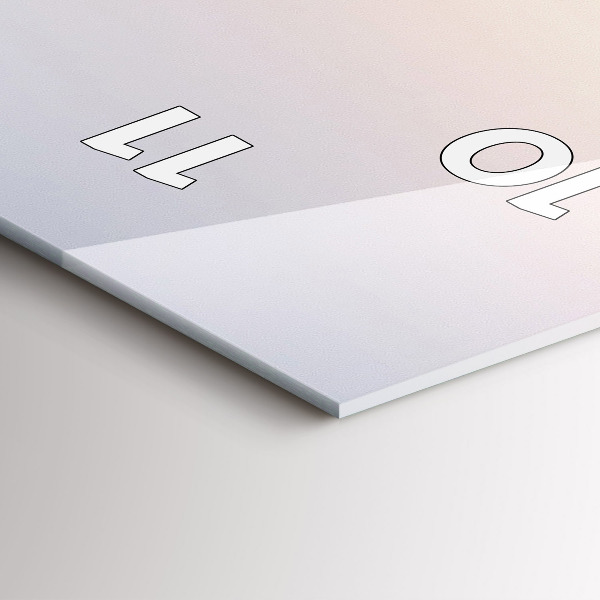 Reloj de cristal vertical Panorama de Varsovia - espejomat.es