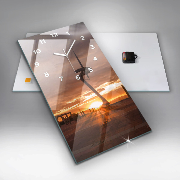 Reloj de cristal vertical Parque Olímpico de Barcelona - espejomat.es