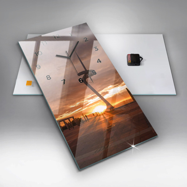 Reloj de cristal vertical Parque Olímpico de Barcelona - espejomat.es