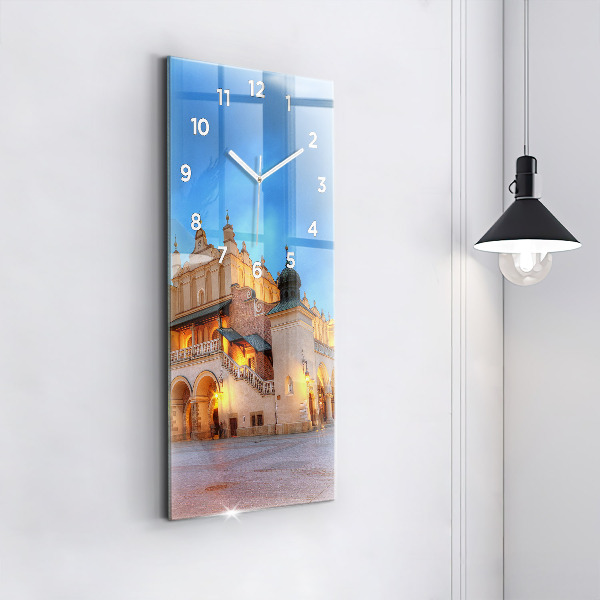 Reloj de cristal vertical Plaza del Mercado Principal en Cracovia - espejomat.es