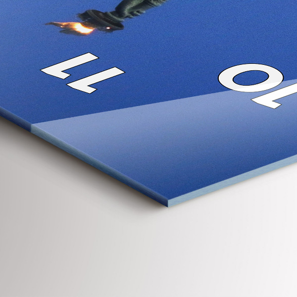 Reloj de vidrio vertical Estatua de la Libertad en Nueva York - espejomat.es