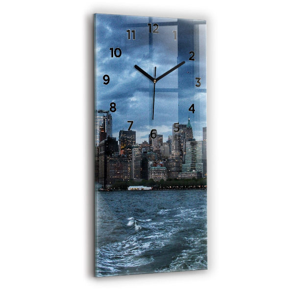 Reloj vertical Panorama de Nueva York - espejomat.es