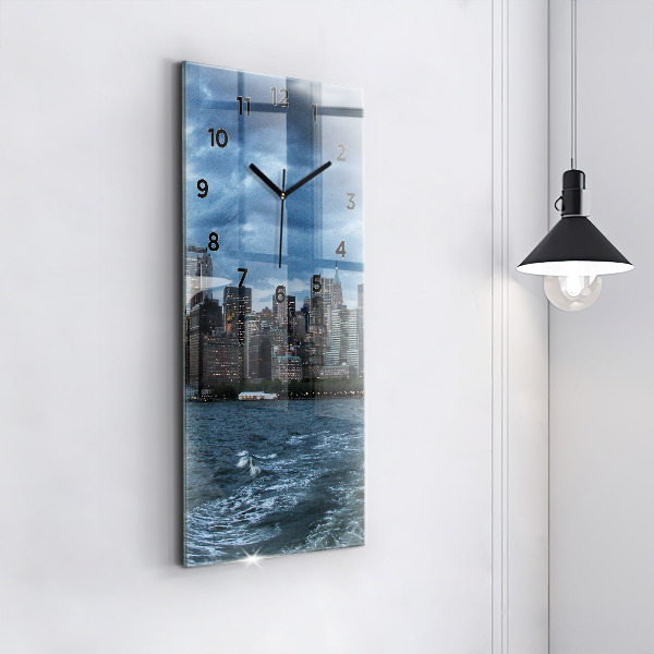 Reloj vertical Panorama de Nueva York - espejomat.es