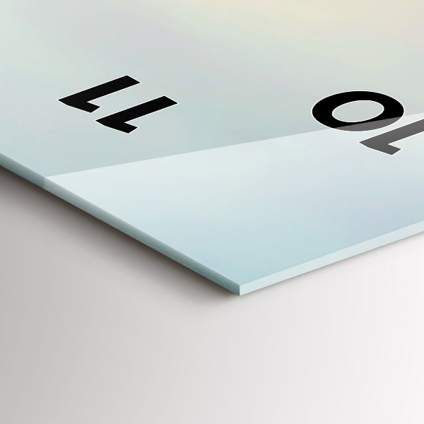 Reloj de vidrio vertical Big Ben, horizonte de Londres - espejomat.es