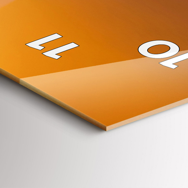 Reloj de cristal vertical Torre Eiffel iluminada - espejomat.es