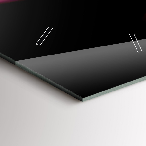 Reloj de vidrio vertical Fuente de Wrocław por la noche - espejomat.es