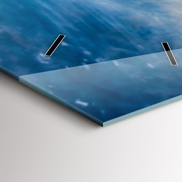 Reloj de cristal vertical Amanecer Mar Báltico - espejomat.es