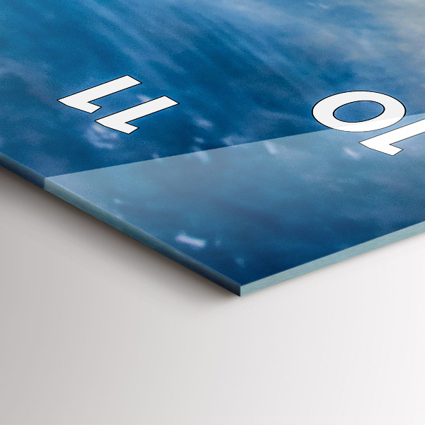 Reloj de cristal vertical Amanecer Mar Báltico - espejomat.es