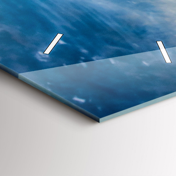 Reloj de cristal vertical Amanecer Mar Báltico - espejomat.es