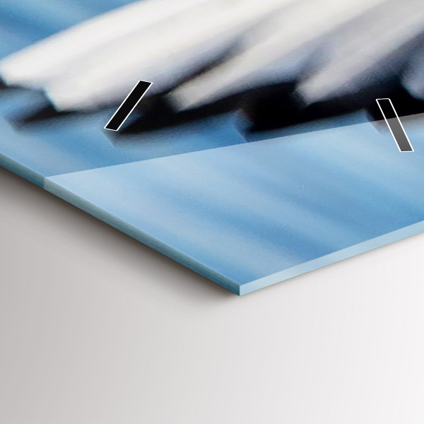 Reloj de cristal vertical Gaviotas en Gdynia - espejomat.es