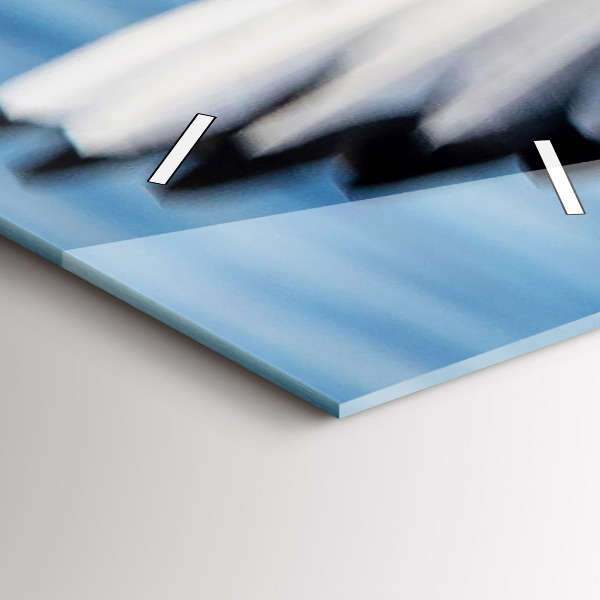 Reloj de cristal vertical Gaviotas en Gdynia - espejomat.es