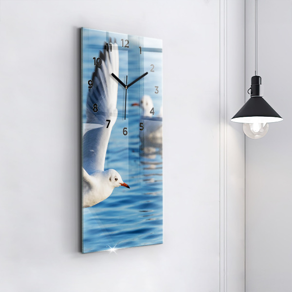 Reloj de cristal vertical Gaviotas en Gdynia - espejomat.es