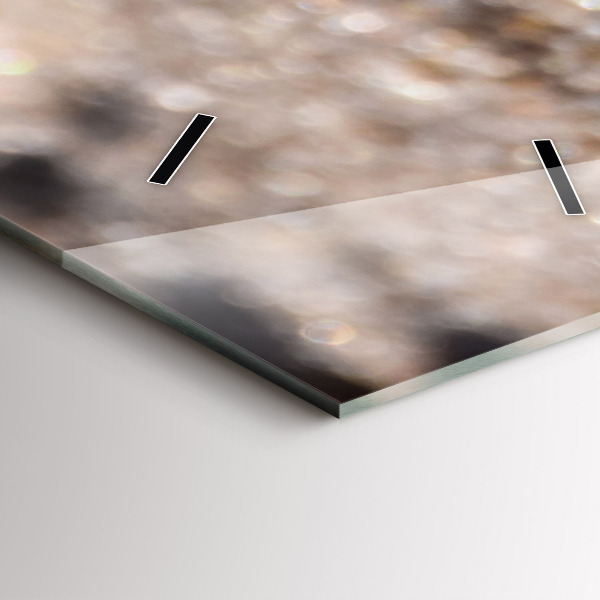 Reloj de vidrio vertical Conchas en la playa - espejomat.es