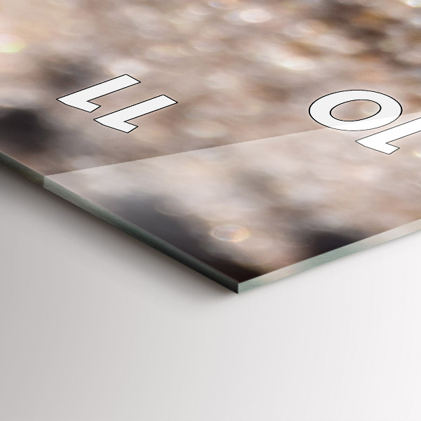 Reloj de vidrio vertical Conchas en la playa - espejomat.es