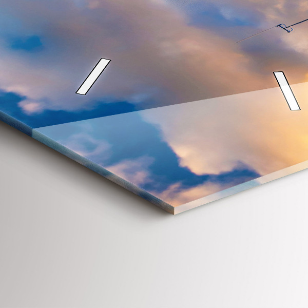 Reloj de vidrio vertical Faro y mar Báltico - espejomat.es