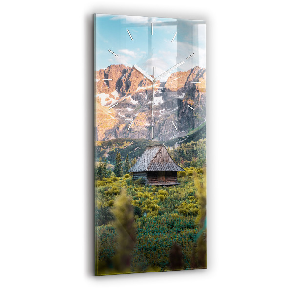 Reloj vertical Cabaña en los montes Tatra - espejomat.es