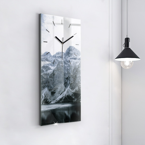 Reloj de vidrio vertical Morskie Oko en los montes Tatra - espejomat.es