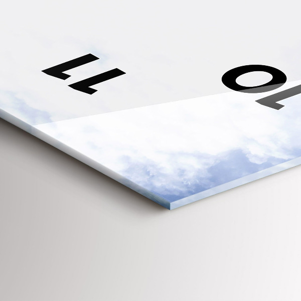 Reloj de vidrio vertical Morskie Oko en los montes Tatra - espejomat.es