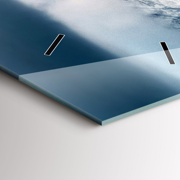 Reloj de vidrio vertical Panorama invernal de los Tatras - espejomat.es