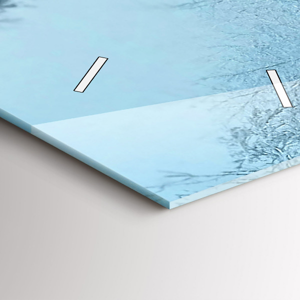 Reloj de cristal vertical Ciervos en las vías - espejomat.es