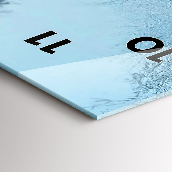 Reloj de cristal vertical Ciervos en las vías - espejomat.es