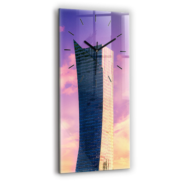 Reloj vertical Rascacielos en Varsovia - espejomat.es