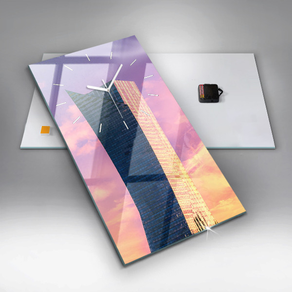 Reloj vertical Rascacielos en Varsovia - espejomat.es