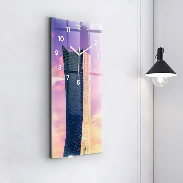 Reloj vertical Rascacielos en Varsovia - espejomat.es