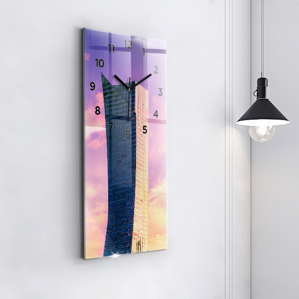 Reloj vertical Rascacielos en Varsovia - espejomat.es