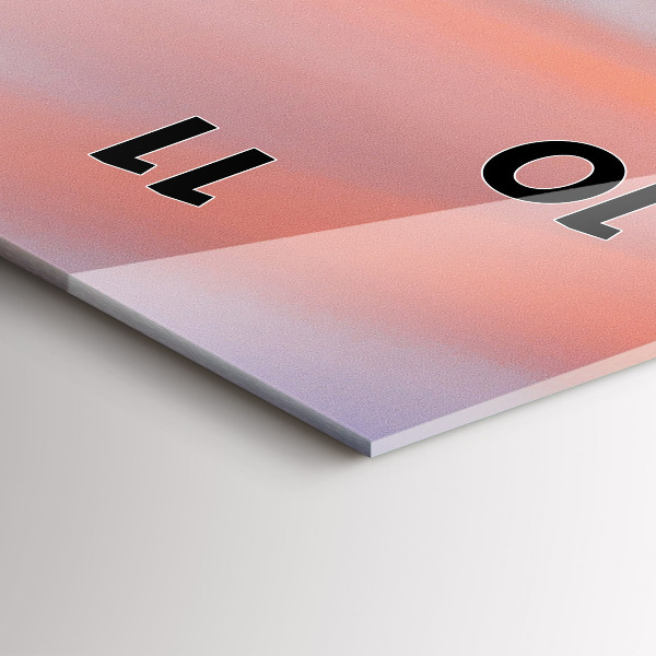 Reloj de vidrio vertical Lago a vista de pájaro - espejomat.es