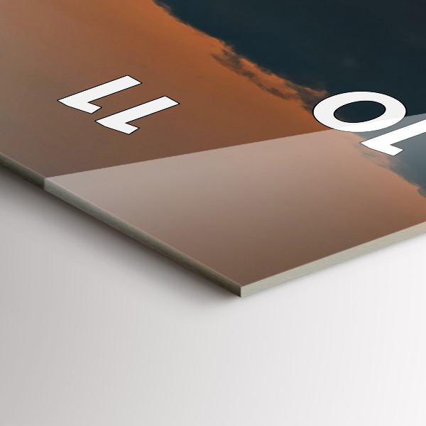 Reloj vertical Girasoles en un prado - espejomat.es