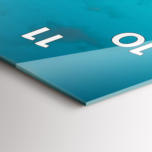 Reloj de cristal vertical Mujer en la carretera - espejomat.es