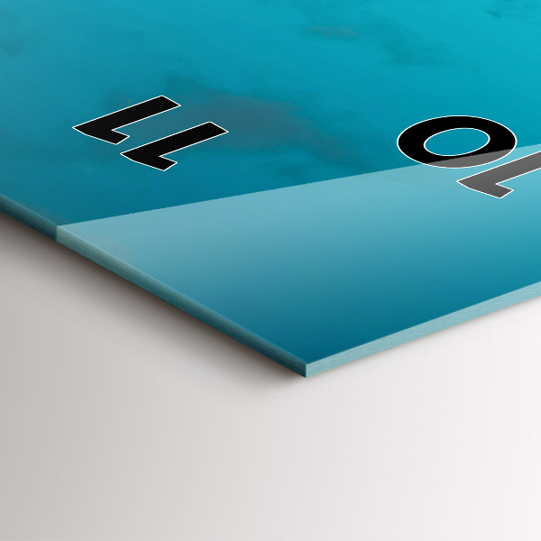 Reloj de cristal vertical Mujer en la carretera - espejomat.es