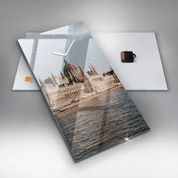 Reloj de vidrio vertical Parlamento en Budapest - espejomat.es