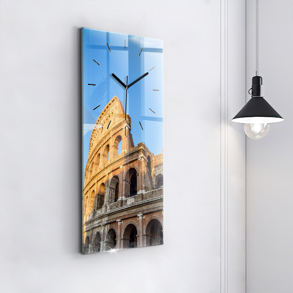 Reloj de cristal vertical Coliseo de Roma - espejomat.es