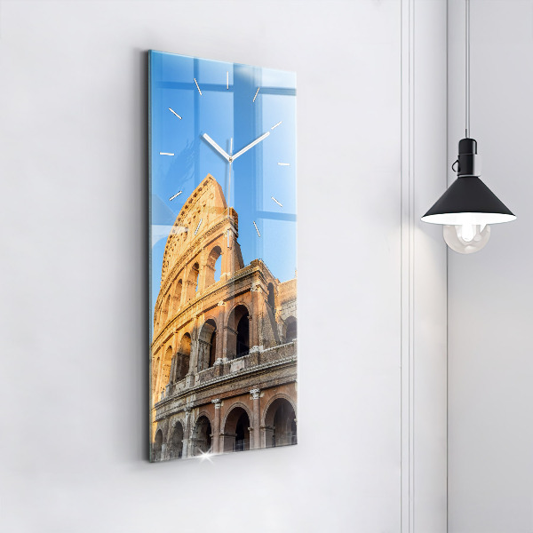 Reloj de cristal vertical Coliseo de Roma - espejomat.es