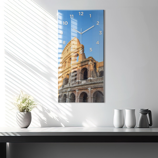 Reloj de cristal vertical Coliseo de Roma - espejomat.es