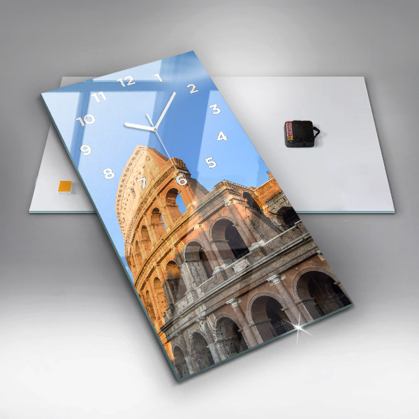 Reloj de cristal vertical Coliseo de Roma - espejomat.es