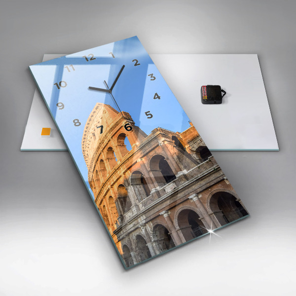 Reloj de cristal vertical Coliseo de Roma - espejomat.es