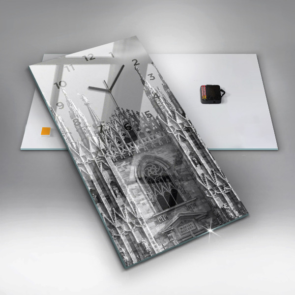 Reloj de cristal vertical Catedral Duomo Di Milano - espejomat.es