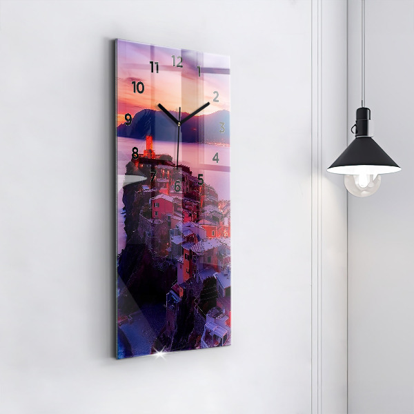 Reloj de cristal vertical Pie de foto - espejomat.es