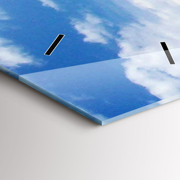 Reloj de cristal vertical Embarcación hundida - espejomat.es