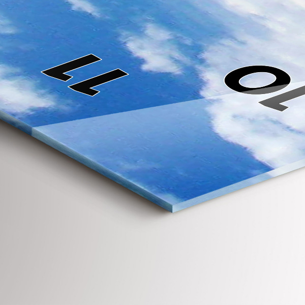 Reloj de cristal vertical Embarcación hundida - espejomat.es