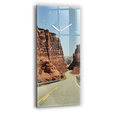 Reloj de cristal vertical Ruta 66 en EEUU - espejomat.es