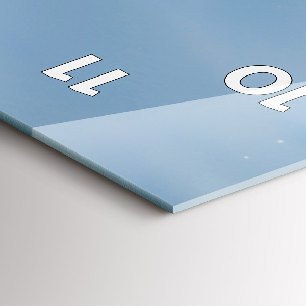 Reloj vertical Fotografía de olas - espejomat.es