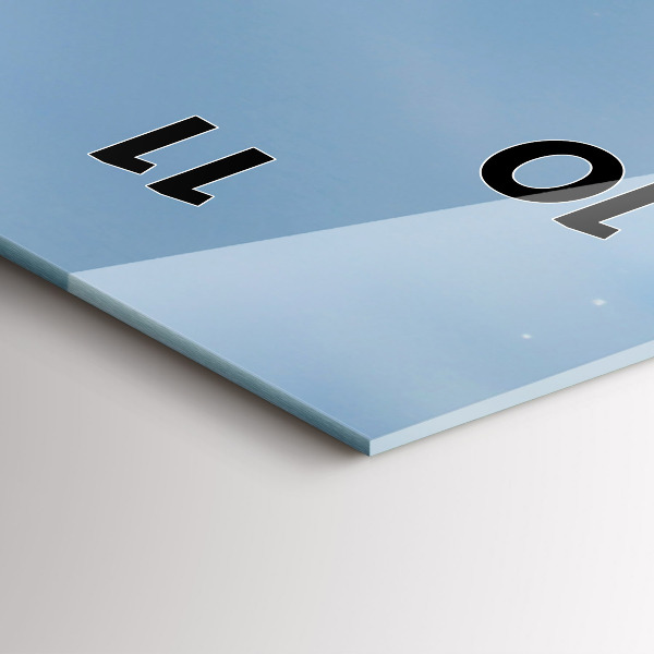 Reloj vertical Fotografía de olas - espejomat.es