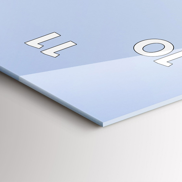 Reloj de cristal vertical Montañas junto al océano - espejomat.es